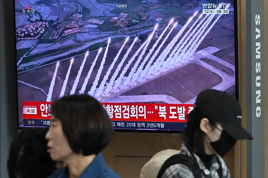 North Korea fires two ballistic missiles off east coast in three hours