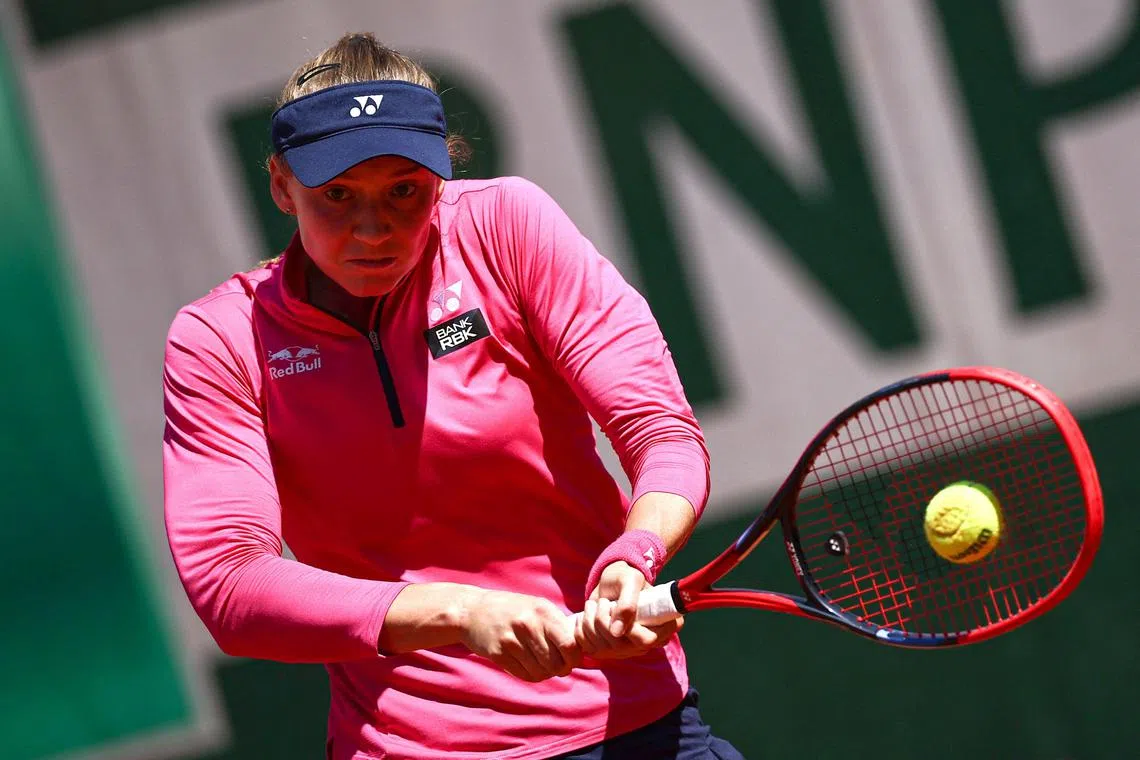Kazakhstan's Elena Rybakina was one of the favourites for the French Open but pulled out early due to illness.