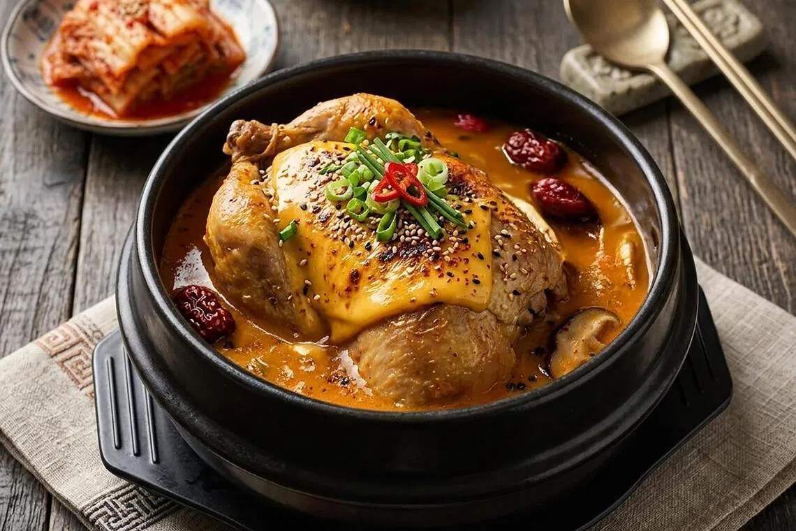 Korea Culture’s Seoul Cheese samgyetang.