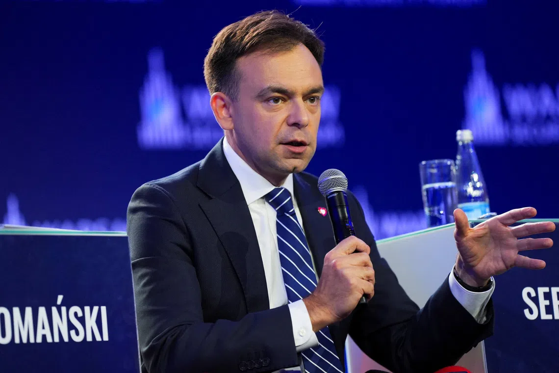 Poland's Finance Minister Andrzej Domanski attends the Warsaw Security Forum in Warsaw, Poland, October 12, 2026. REUTERS/Aleksandra Szmigiel