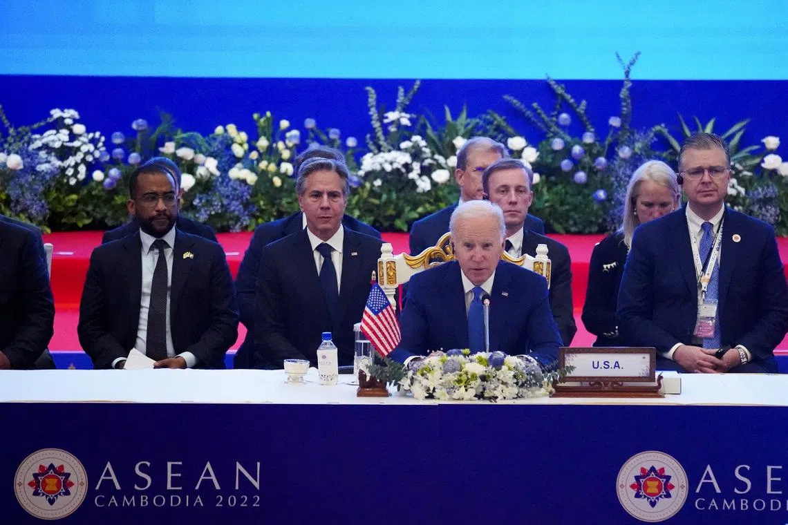 US President Joe Biden is the first US president to attend the Asean summit since 2017.