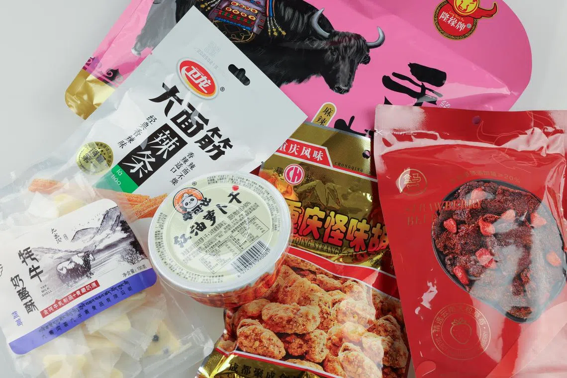 sschina28 ST20250407_202505600319 Ong Wee Jin / Sarah Stanley /

Snacks from China.

Travel series on good value snacks from local supermarkets or convenience stores in various countries (incl Thailand, China, Australia and Japan). 