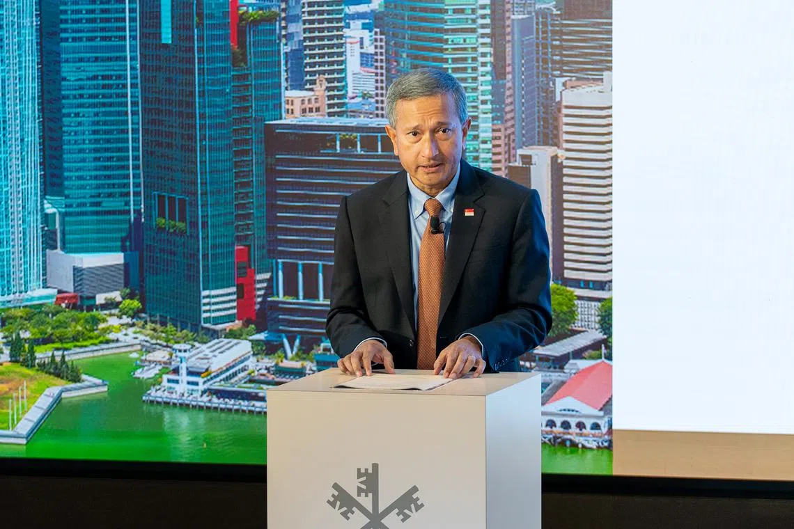Foreign Minister Vivian Balakrishnan spoke about the global challenges ahead at the Singapore Institute of International Affairs Year Opener.