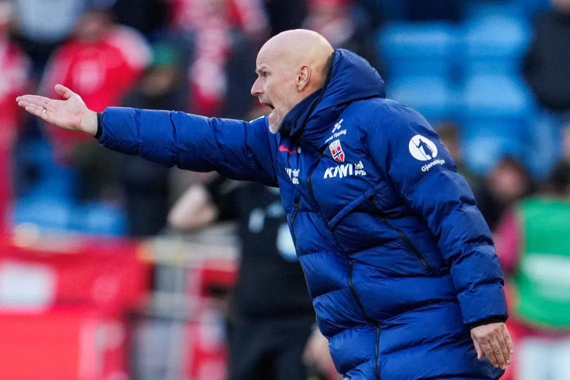 Soccer Football - International Friendly - Norway v Switzerland - Ullevaal Stadion, Oslo, Norway - March 31, 2026 Norway coach Stale Solbakken reacts  Fredrik Varfjell/NTB via REUTERS