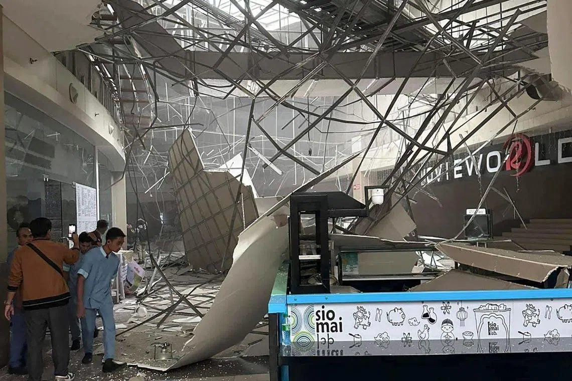 The offshore quake struck off Mindanao island on Nov 17 afternoon at a depth of 60km. 