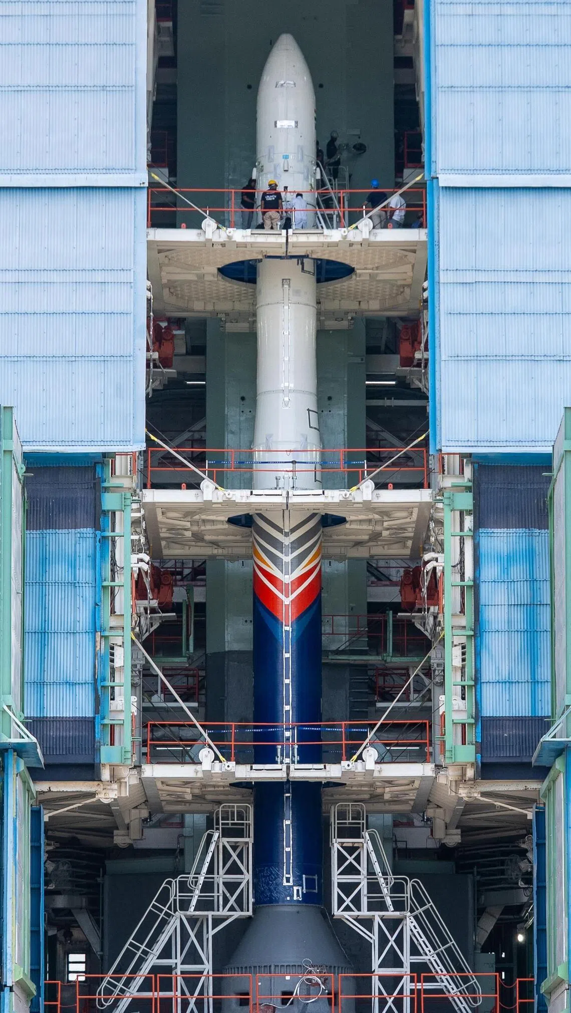 The Vikram-I rocket is built of advanced carbon fibre composite structures, which are the lightest material for space vehicles.