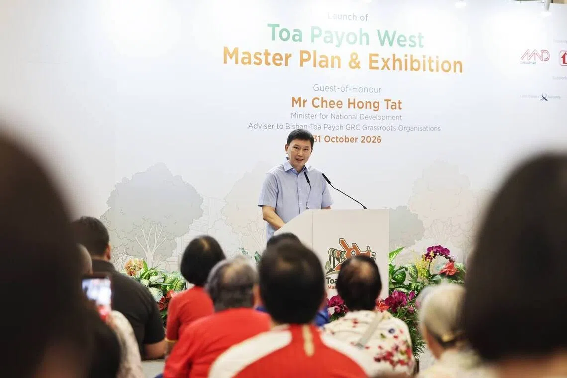 National Development Minister Chee Hong Tat said the rejuvenation of neighbourhoods in Toa Payoh and new integrated development will make the town a better home for residents of all ages.