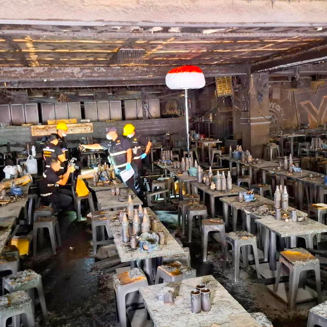 mwsafety14 - Pictures inside the Rong Beer Na Lat Phrao bar and restaurant in Bangkok’s northern Chatuchak area on July 12, 2026. Credit: Writer to update