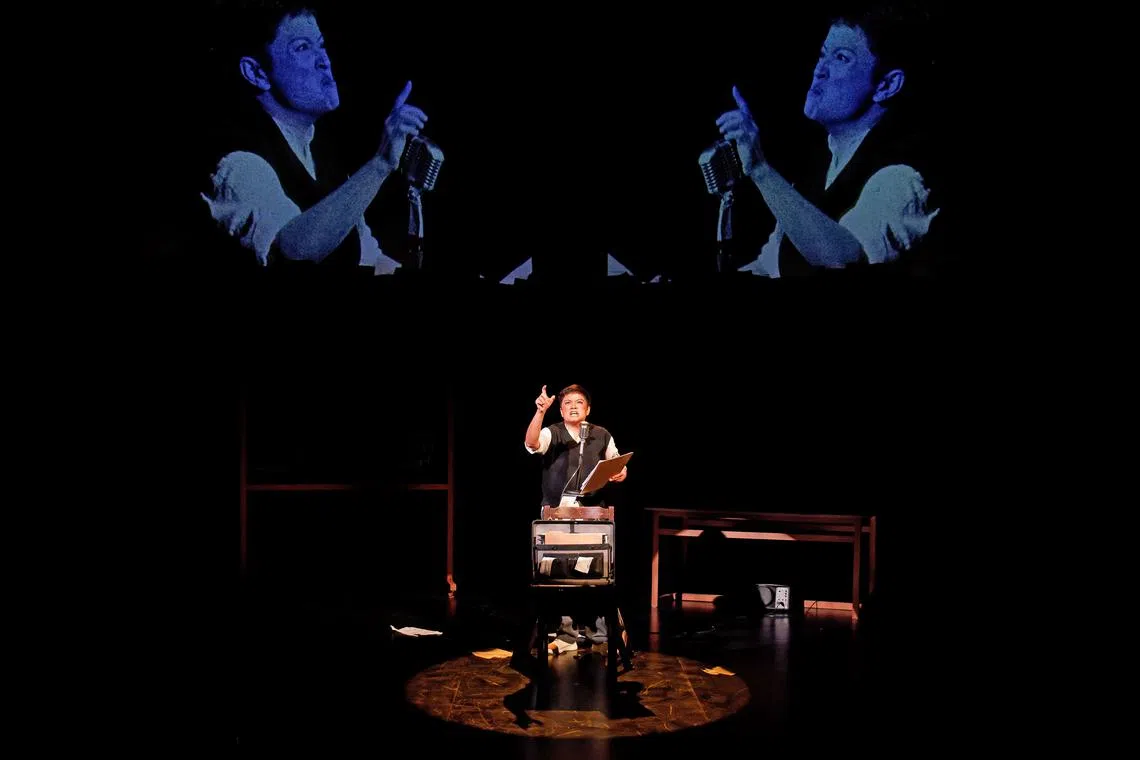  Farah Ong in The Death Of Singapore Theatre As Scripted By The Infocomm Media Development Authority Of Singapore.    