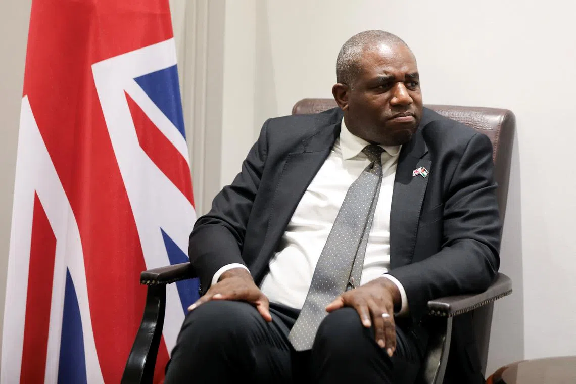 Britain's Foreign Secretary David Lammy in Amman, Jordan October 9, 2024. REUTERS/Alaa Al Sukhni/File Photo
