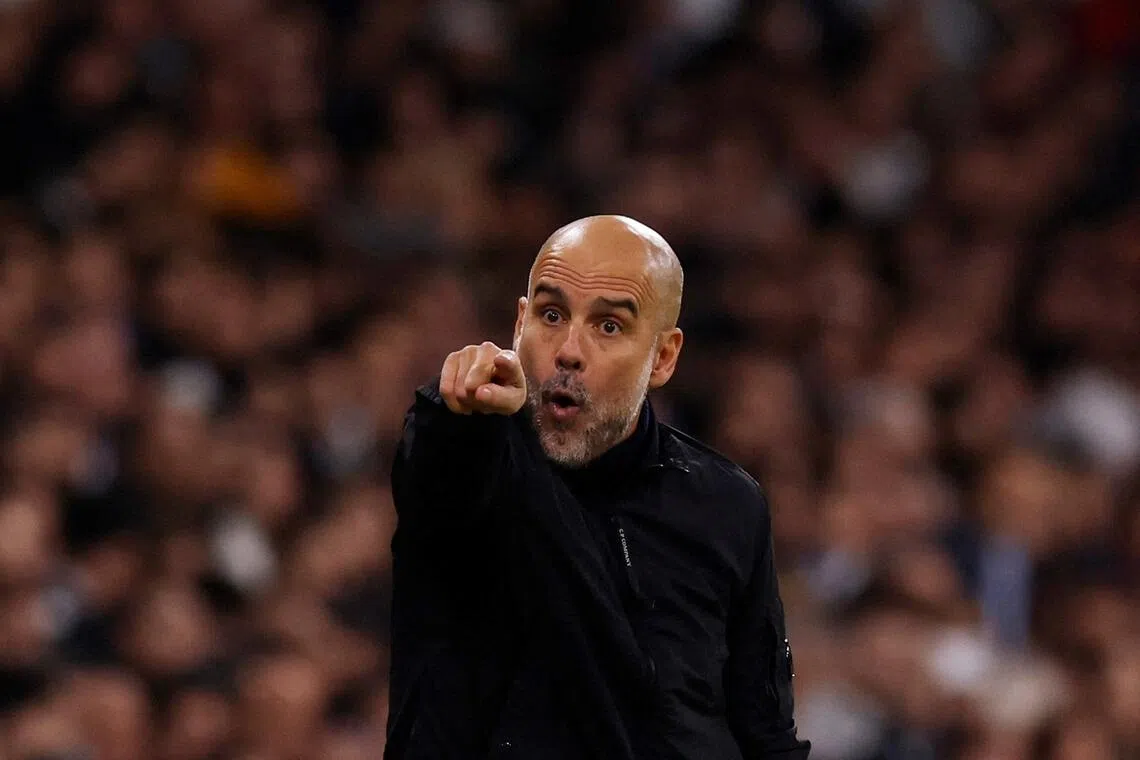 Pep Guardiola's Manchester City are just two points behind Premier League leaders Arsenal.