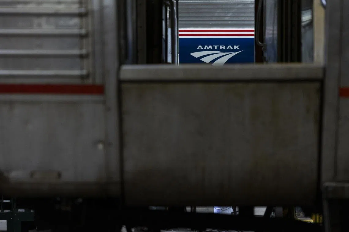 An Amtrak facility in Bear, Delaware, US, on Monday, Nov. 6, 2023. President Joe Biden's administration is providing $16.4 billion for rail infrastructure projects along Amtrak's busy Northeast Corridor, including $3.8 billion for the Gateway Hudson River Tunnel. Photographer: Rachel Wisniewski/Bloomberg