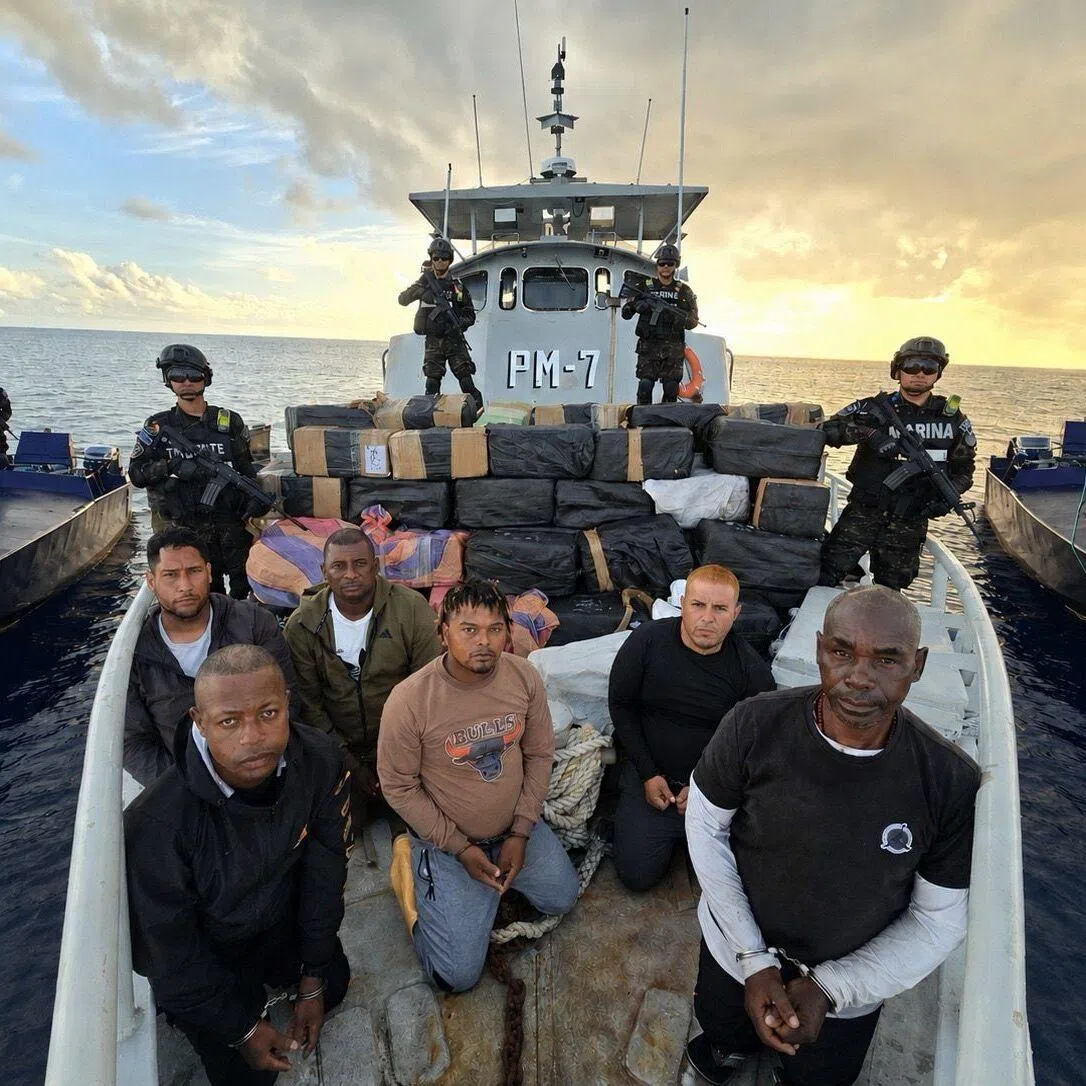 The drugs were found aboard two separate vessels. 