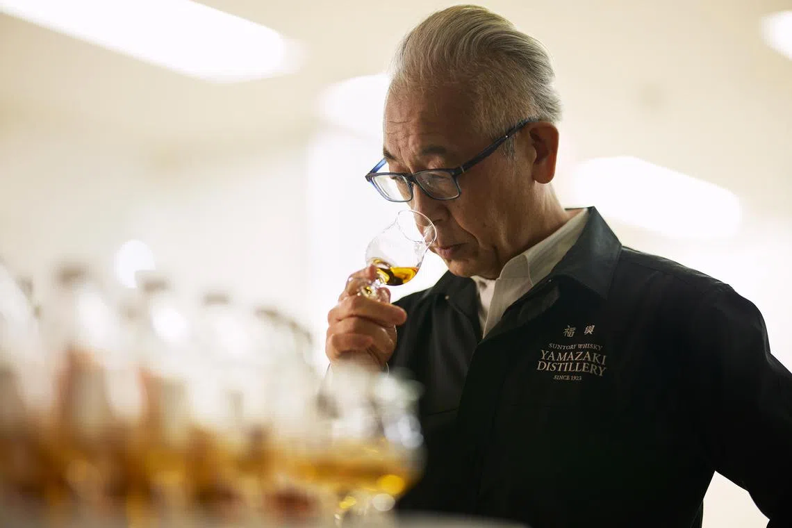 Suntory's chief blender Shinji Fukuyo oversees the blending of world-famous whiskies including Yamazaki and Hibiki.