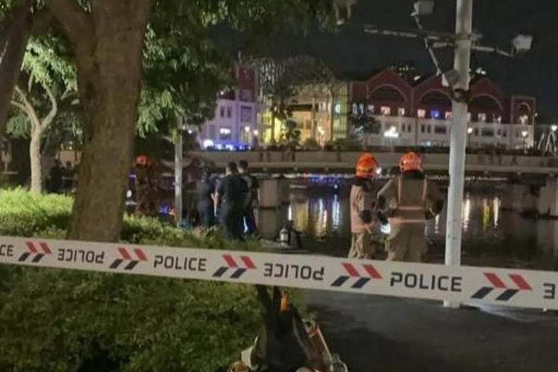 The police received a call for assistance about a man who had fallen into the Singapore River on June 30 at 10.15pm.
