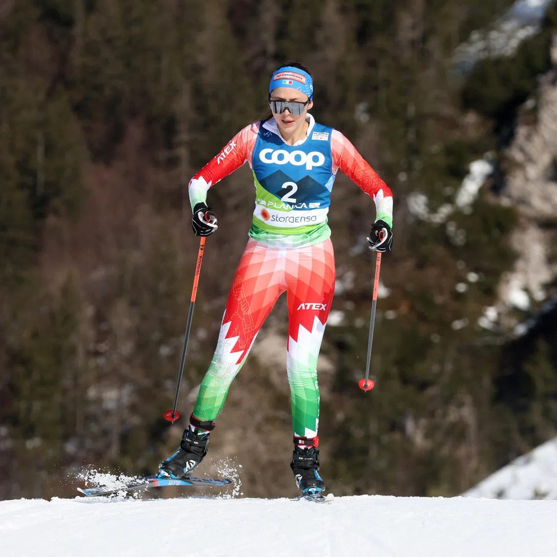 Nordic Skiing - FIS Nordic World Ski Championships - Planica, Slovenia - February 22, 2023 Mexico's Regina Lorenzo Martinez in action during the women's 5km interval start free qualification race REUTERS/Borut Zivulovic/File Photo