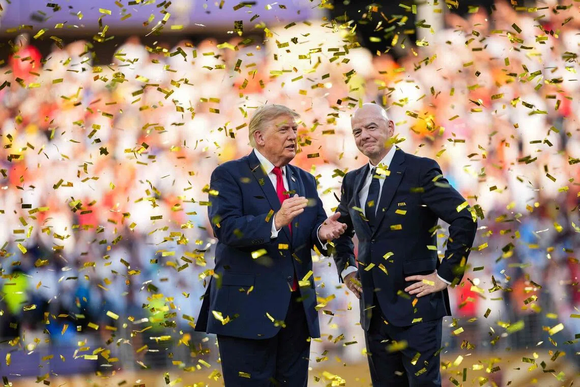 US President Donald Trump (left) and FIFA president Gianni Infantino reportedly enjoy close ties.