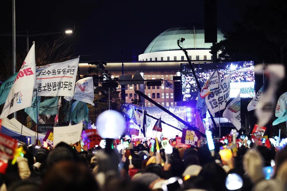Singaporeans in South Korea are urged to remain vigilant, and keep safe in the event of further protests.