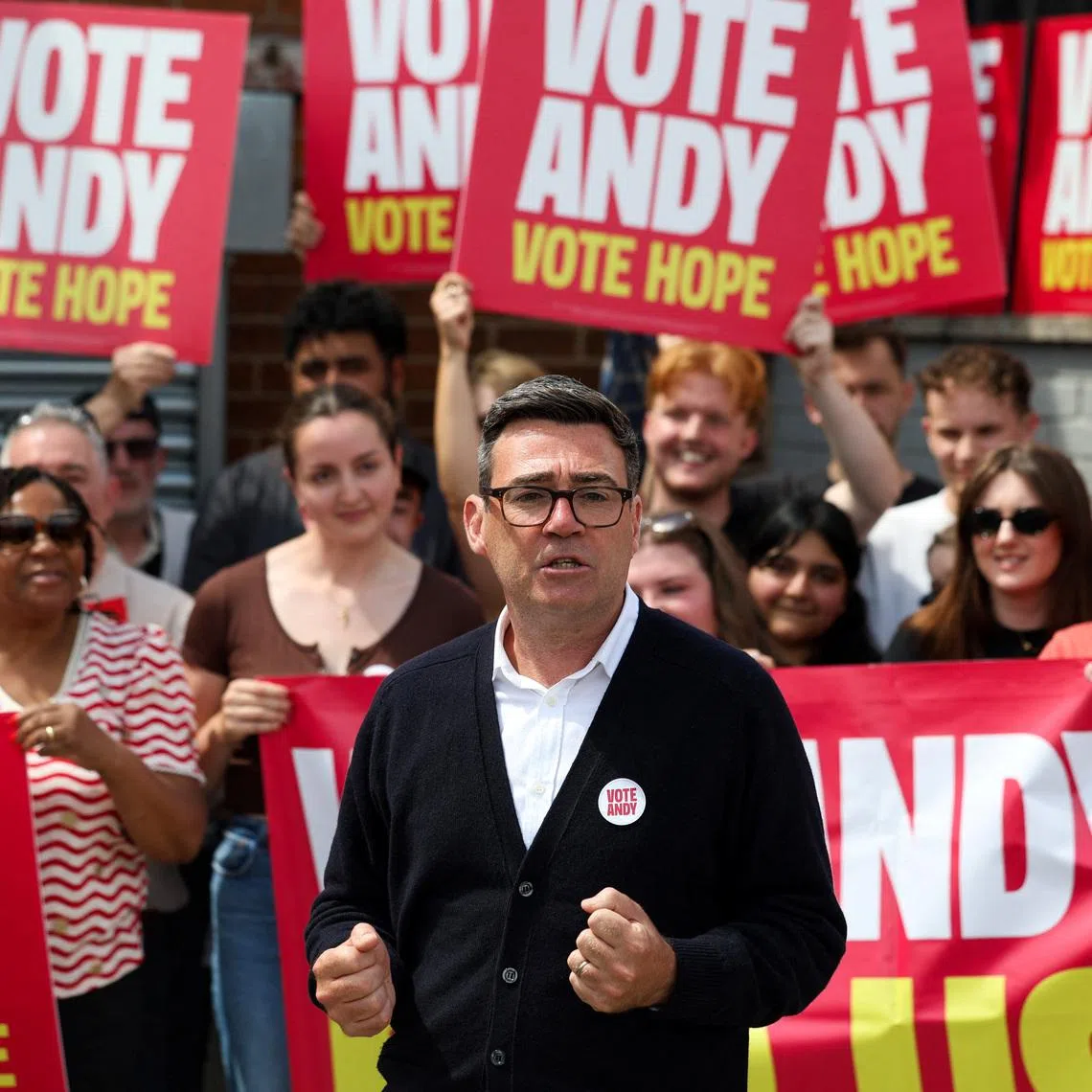 Labour’s centre-left Andy Burnham is seeking to replace Keir Starmer as party leader and prime minister.