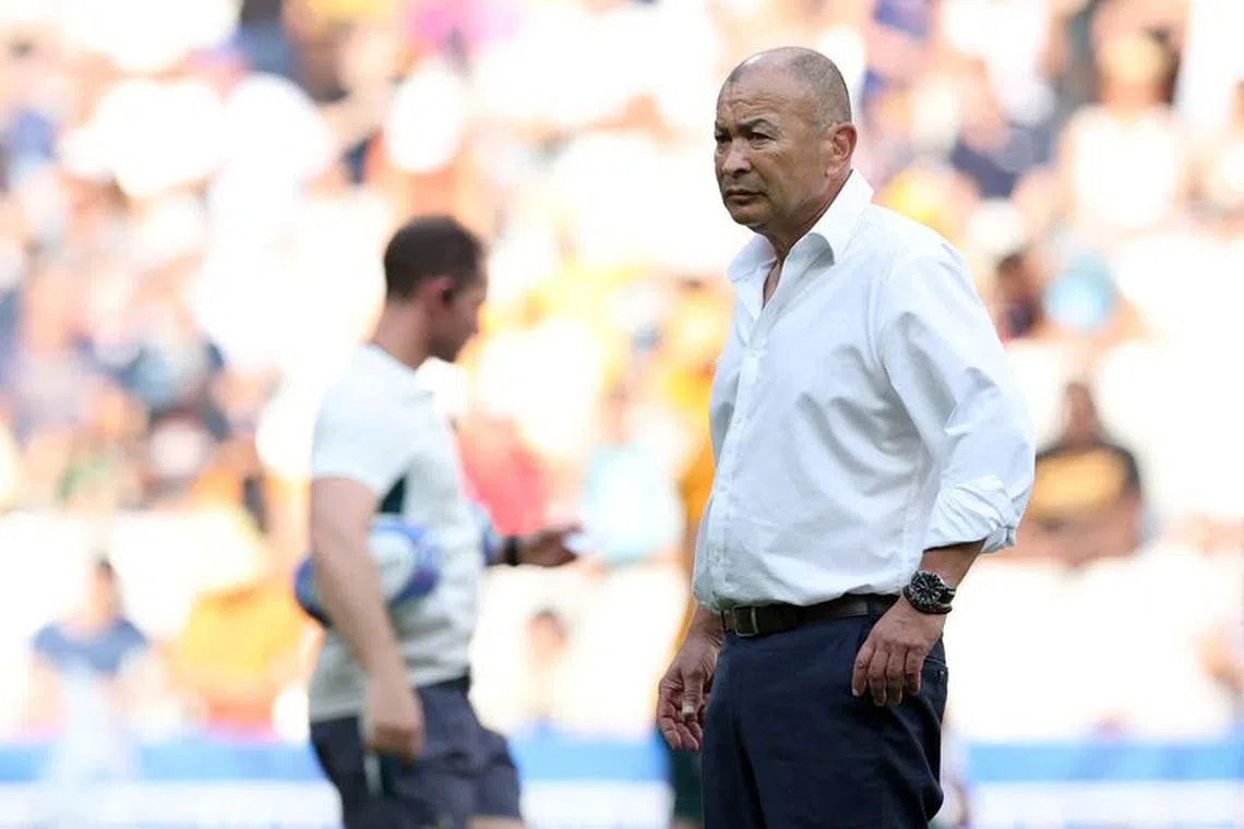 Rugby Union - Rugby World Cup 2023 - Pool C - Australia v Georgia - Stade de France, Saint-Denis, France - September 9, 2023 Australia head coach Eddie Jones before the match REUTERS/Stephanie Lecocq
