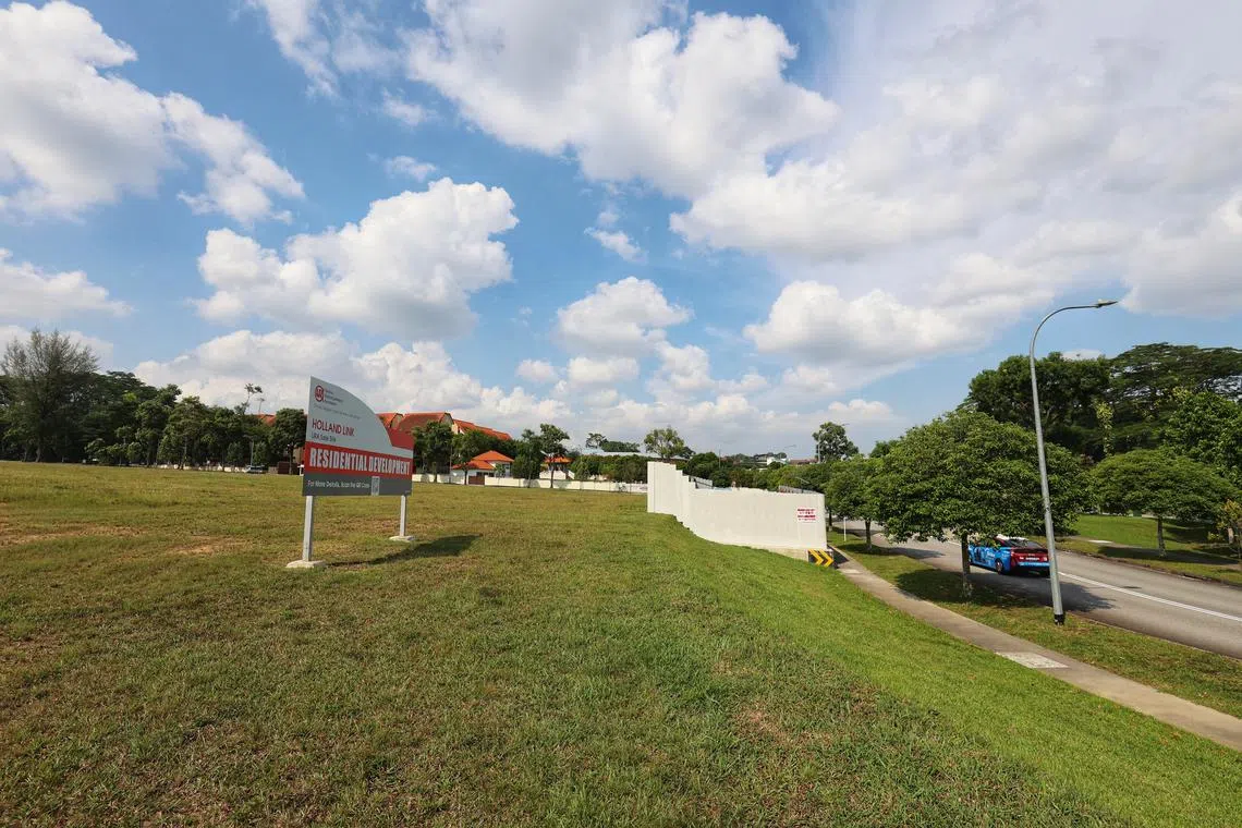 The Holland Link plot, with a site area of 183,729 sq ft, can be developed into a six-storey project.