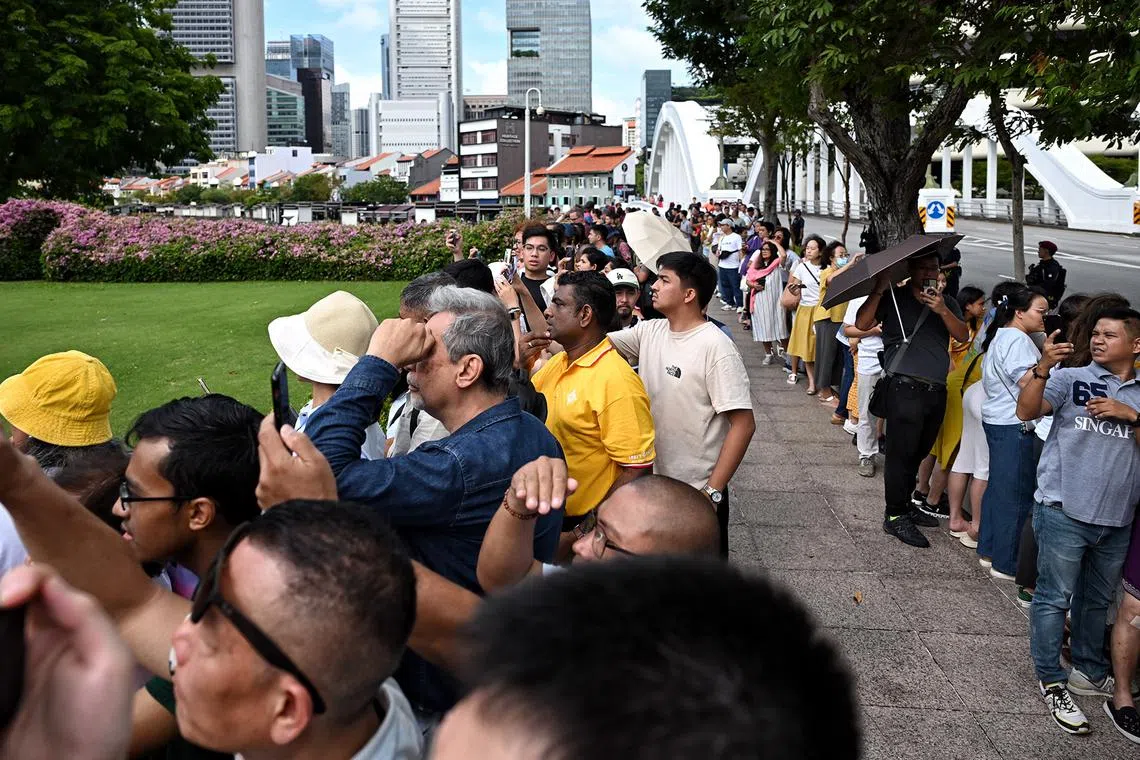A crowd of 