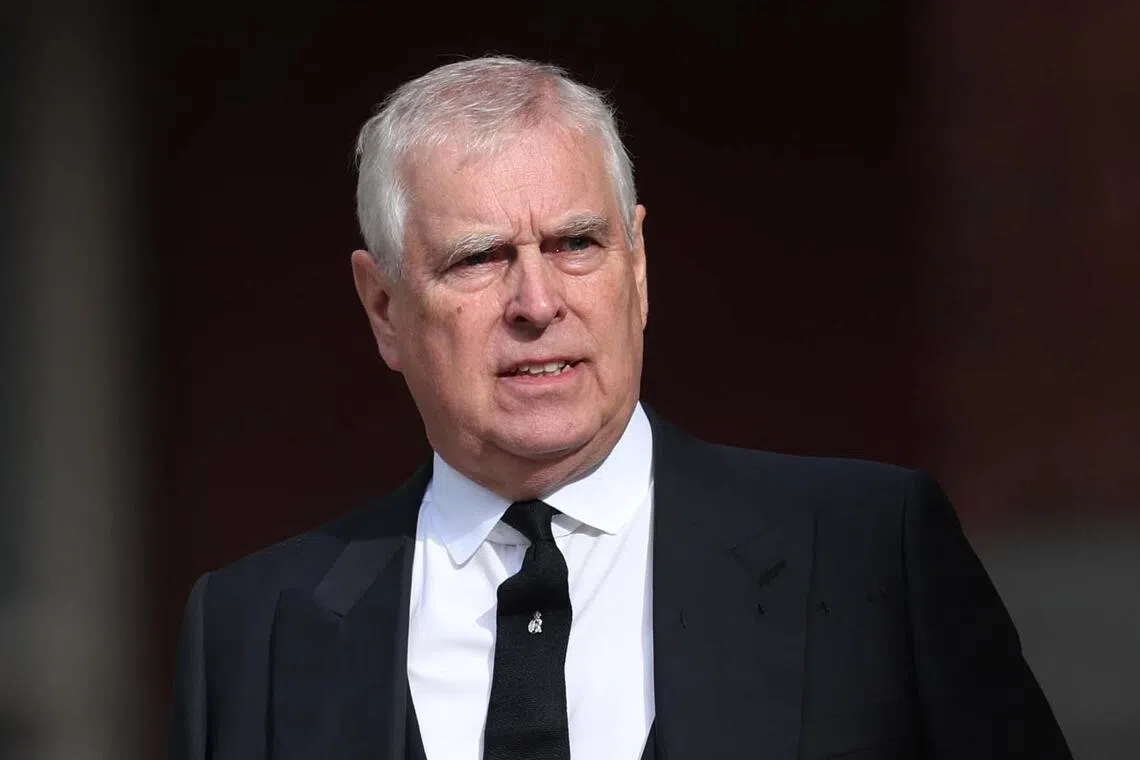 Britain’s former prince Andrew hands back prestigious royal order to Norway
