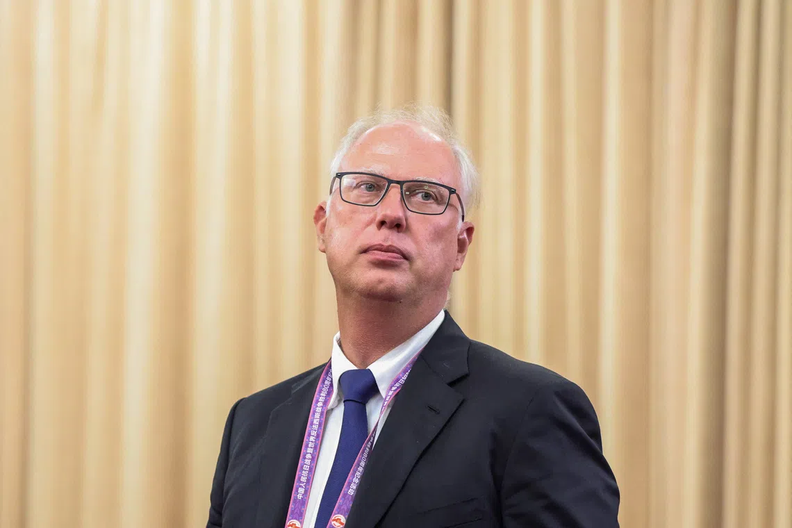 Kirill Dmitriev, Special Presidential Envoy on Foreign Investment and Economic Cooperation of Russia,  looks on at Diaoyutai State Guesthouse in Beijing, China, September 2, 2025. REUTERS/Maxim Shemetov/Pool