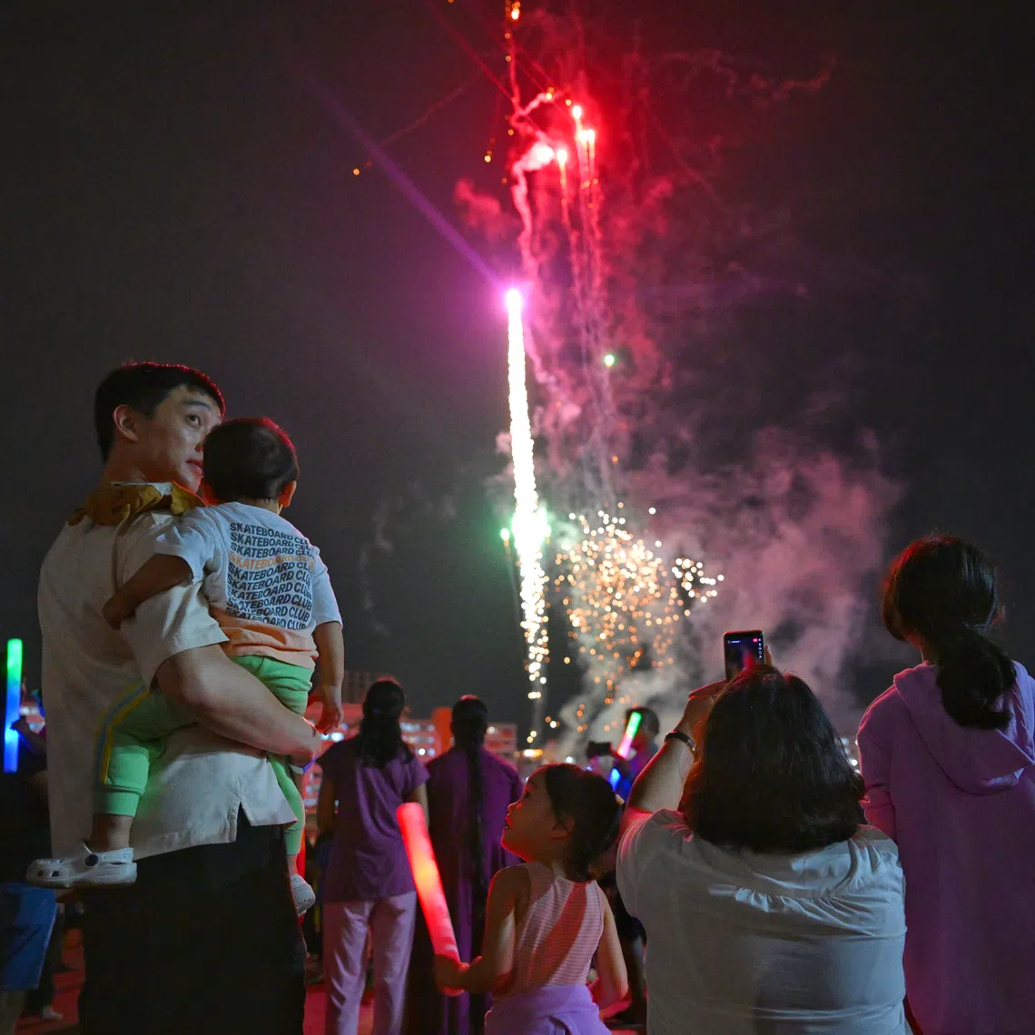 Firework displays will usher in the new year at all the heartland celebration sites, except Woodlands.