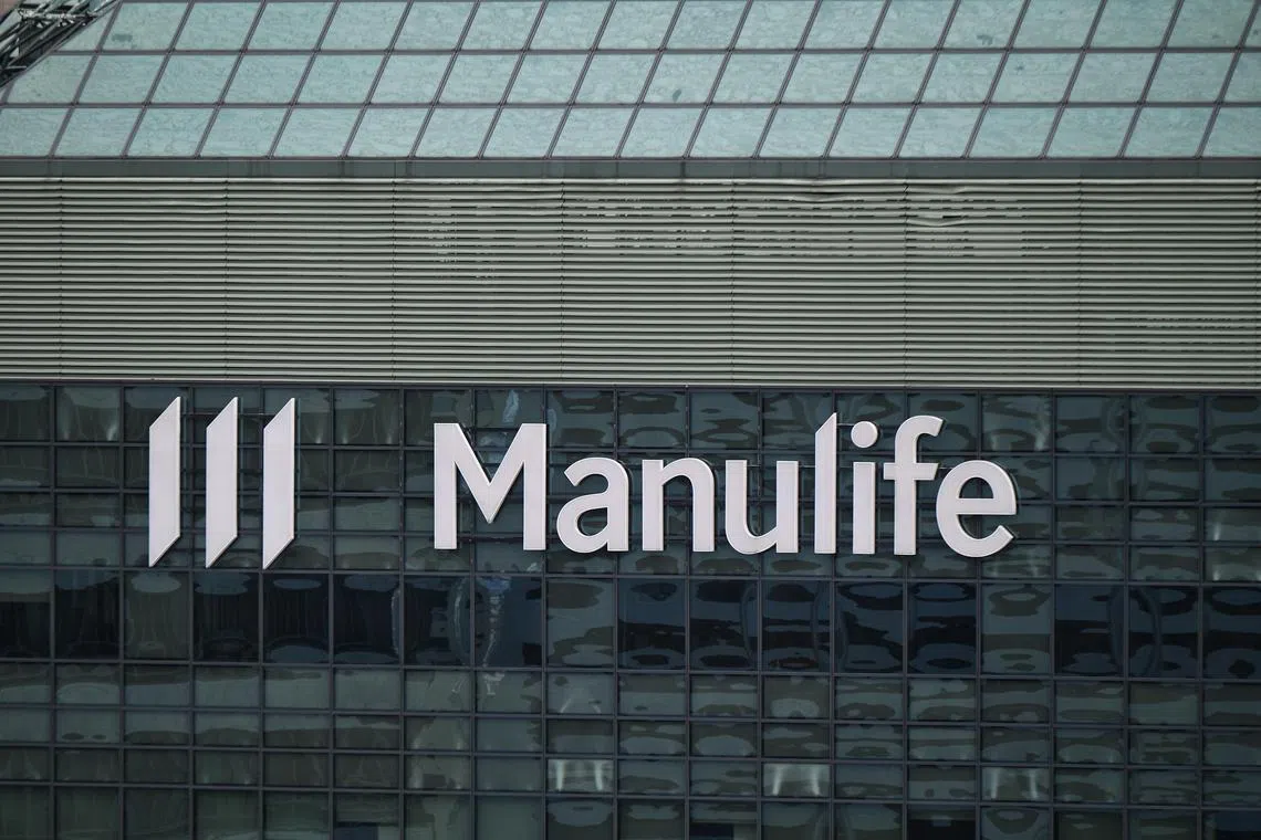 ST20210831_202156360190 Kua Chee Siong/ pixgeneric/ Generic pix of the Manulife logo on 31 Aug 2021.