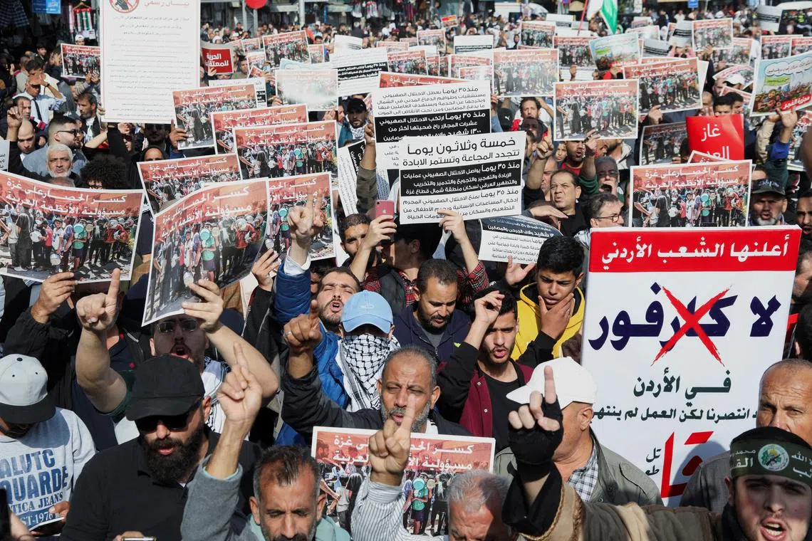 The area near the Israeli embassy in Amman is a flashpoint for frequent demonstrations against Israel.