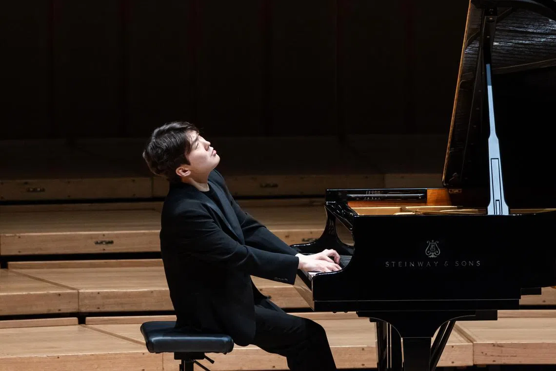 South Korean pianist Seong-Jin Cho at his recital at the Esplanade Concert Hall on June 9. 