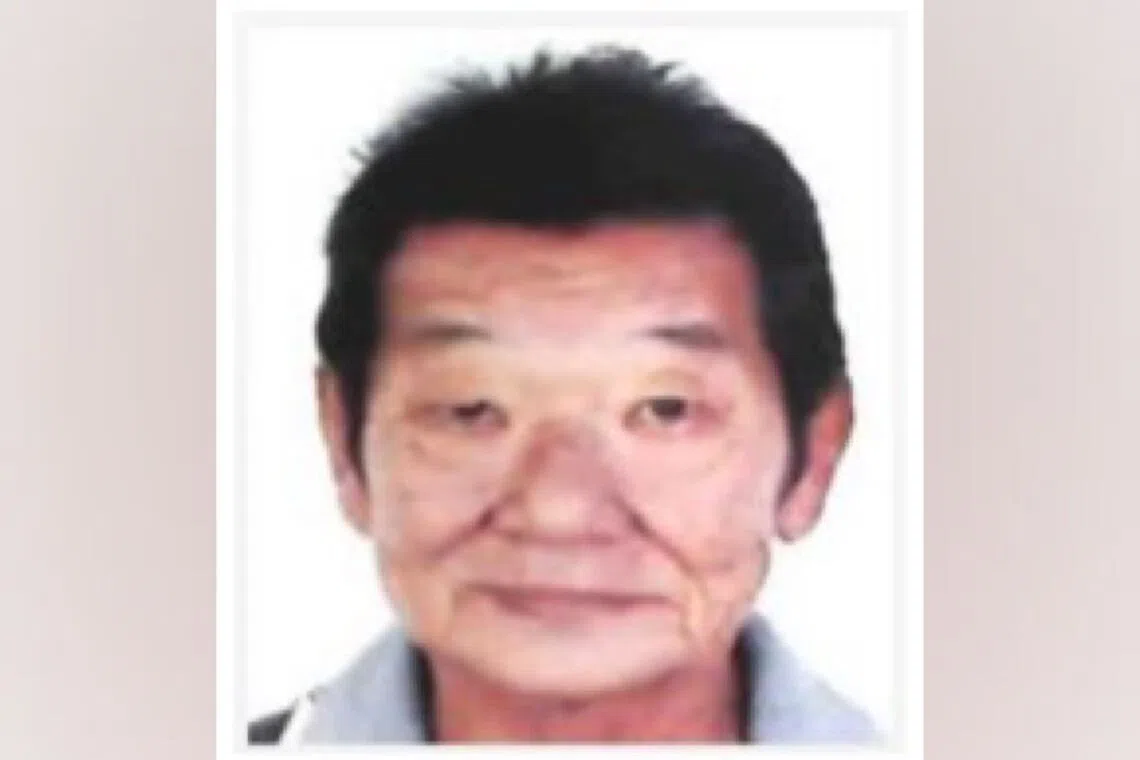 Mr Tay was last seen near Block 110 Sengkang East Way at 8.10pm on Dec 2.