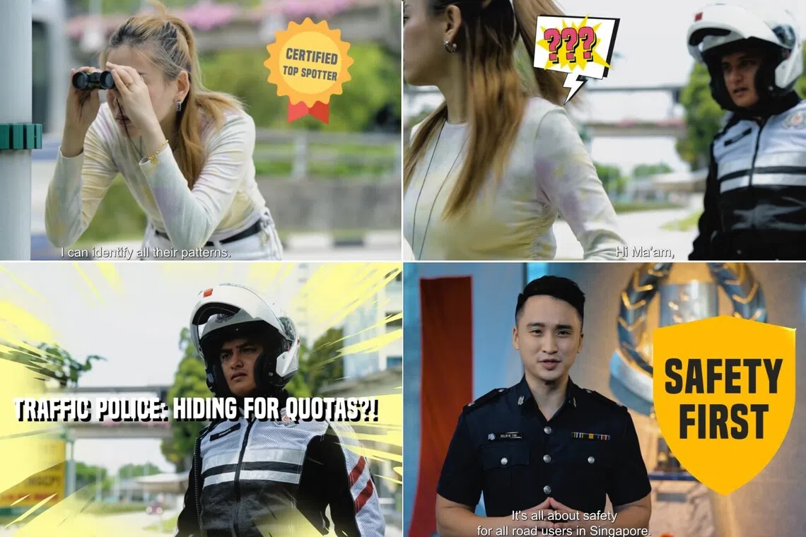 Enforcement locations are strategically determined, said the police officer in the video. 