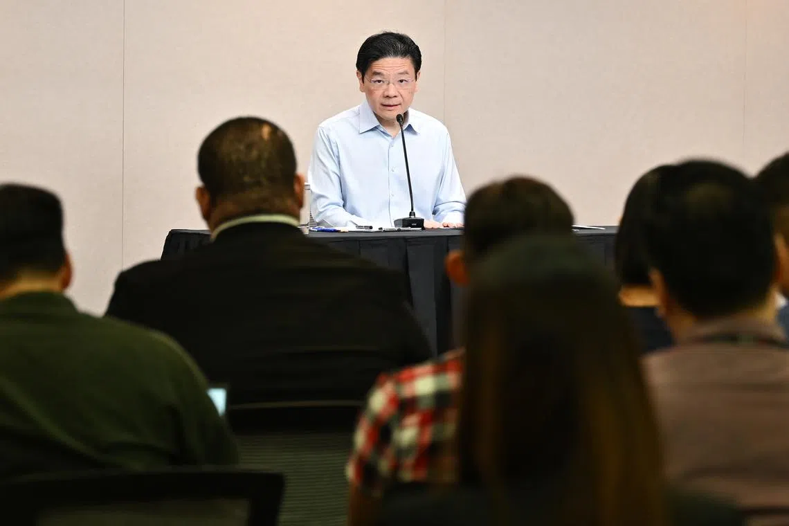 Prime Minister Lawrence Wong laid out an overview of the geopolitical challenges that Singapore is facing, during a press conference on Nov 8.