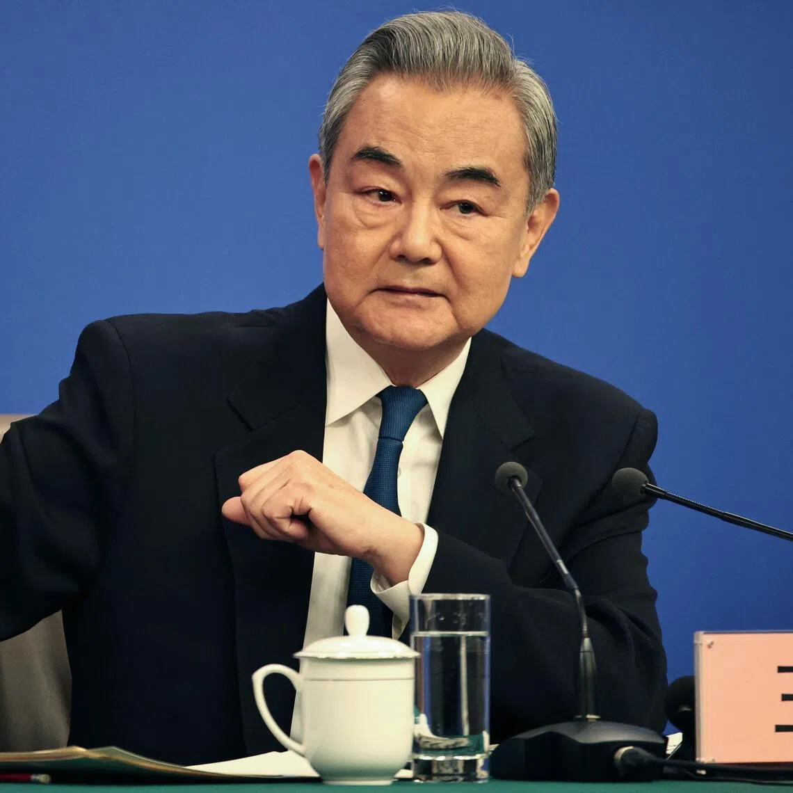 Mr Wang Yi struck a measured tone when asked about China-US relations, saying that 2026 is a “big year” for bilateral ties, with high-level exchanges already on the table.