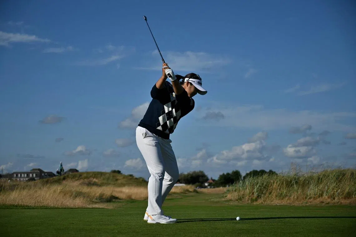 South Korea’s Ryu Hae-ran driving the ball from the 16th tee on July 31.