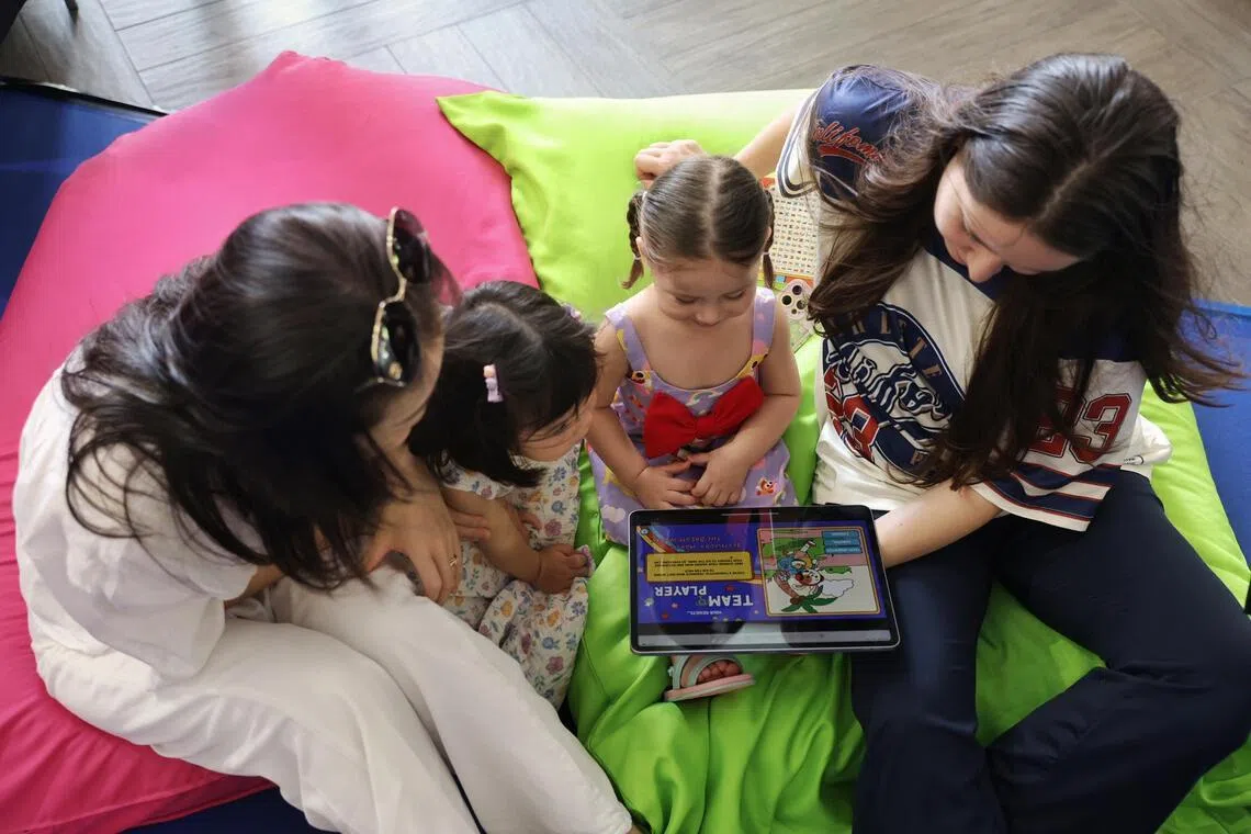 Attendees of the launch of the "Beyond the Screen: Healthy Digital Play” initiative exploring their digital gaming personality types on May 2, 2026.