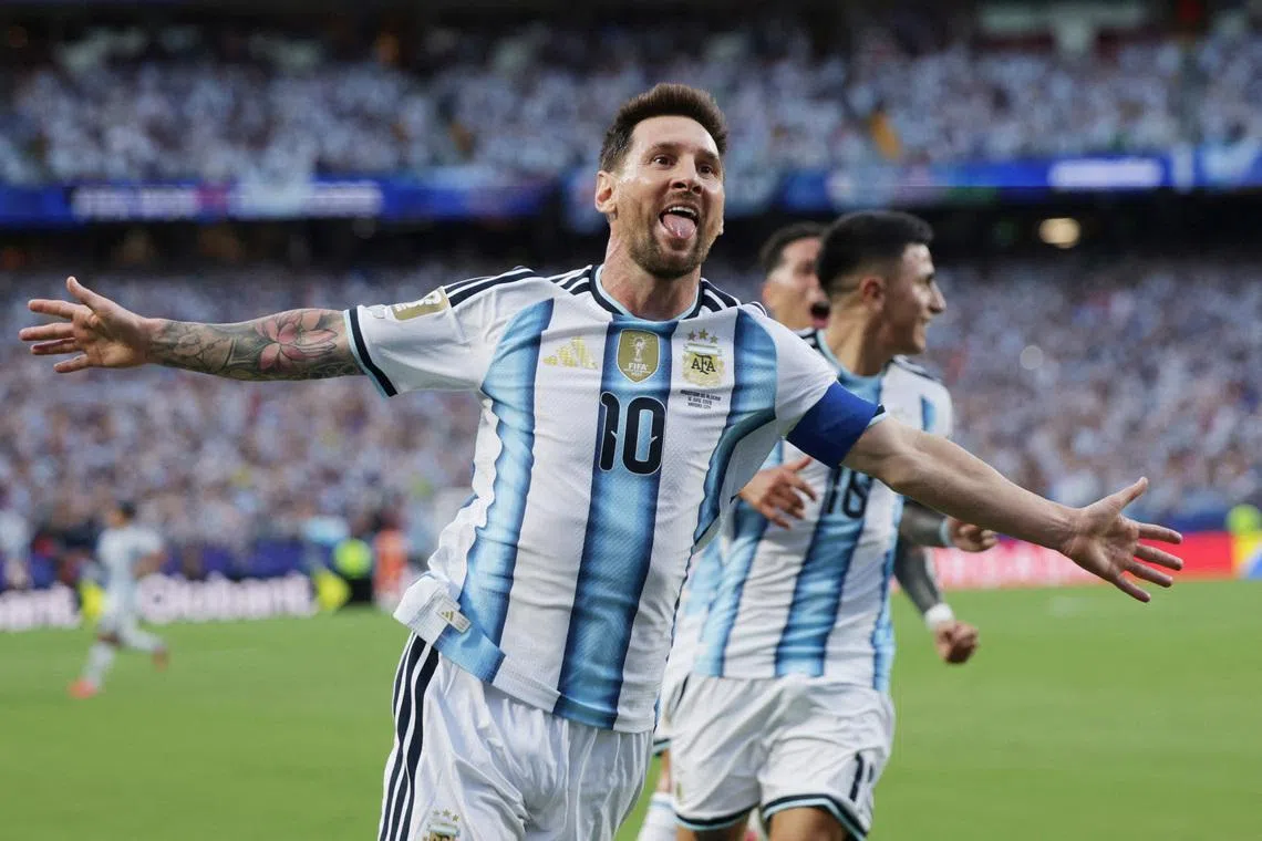 Messi hat-trick equals goalscoring record as Argentina beat Algeria