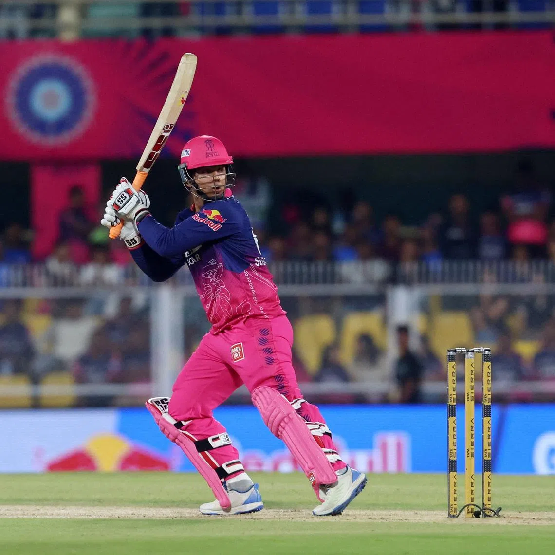 Cricket - Indian Premier League - IPL - Rajasthan Royals v Mumbai Indians - Assam Cricket Association Stadium, Guwahati, India - April 7, 2026 Rajasthan Royals' Vaibhav Sooryavanshi in action REUTERS/Sahiba Chawdhary