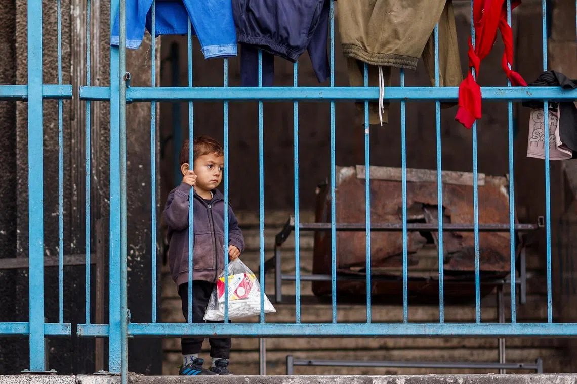 Nearly 450,000 Palestinians have been newly displaced from Rafah in recent days, according to UN agencies.