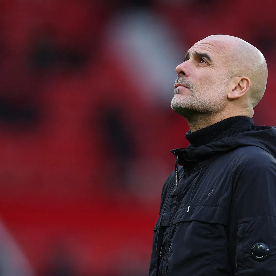 Soccer Football - Premier League - Manchester United v Manchester City - Old Trafford, Manchester, Britain - January 17, 2026 Manchester City manager Pep Guardiola inside the stadium before the match REUTERS/Phil Noble