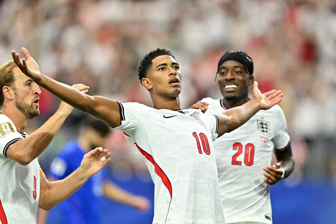 Jude Bellingham scored a pivotal goal for England in his side's 4-2 win over Croatia.
