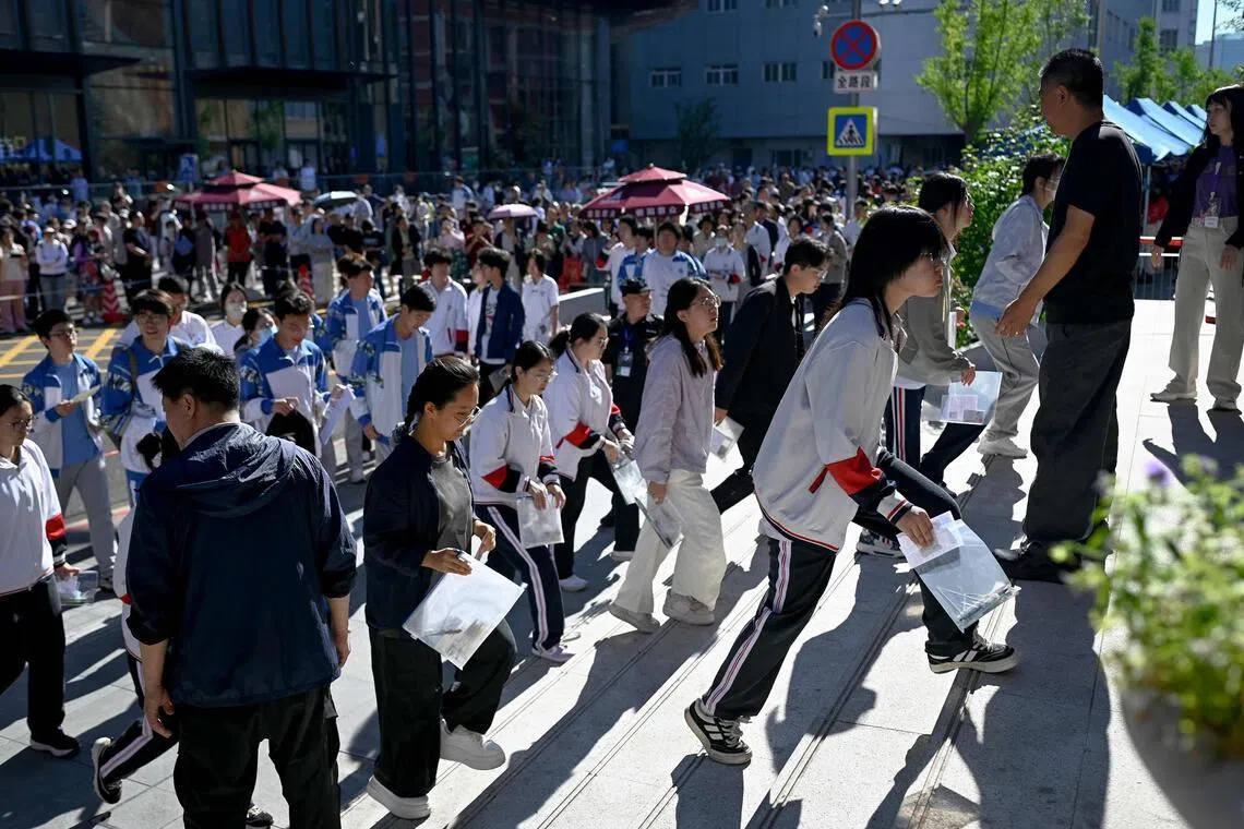 Millions of Chinese students sit for gruelling ‘gaokao’