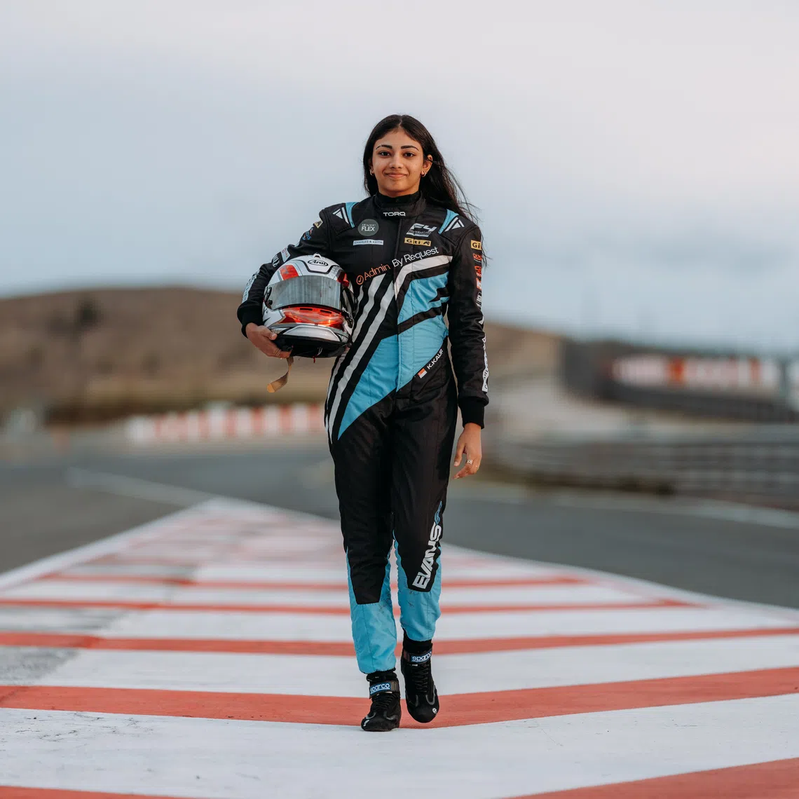 Kareen Kaur, 16, was among 18 drivers chosen for the 2026 F1 Academy Rookie Test in September.