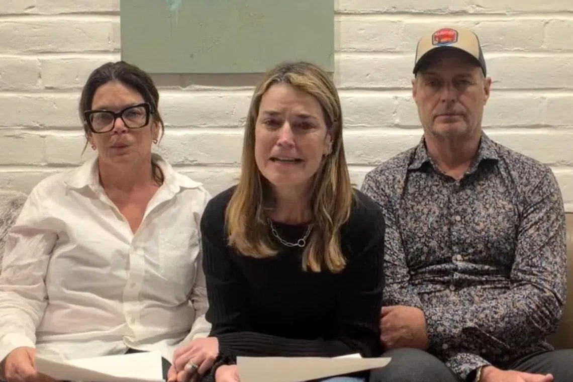 US television host Savannah Guthrie (centre) and her siblings pleaded for their mother's return in a social media post. 