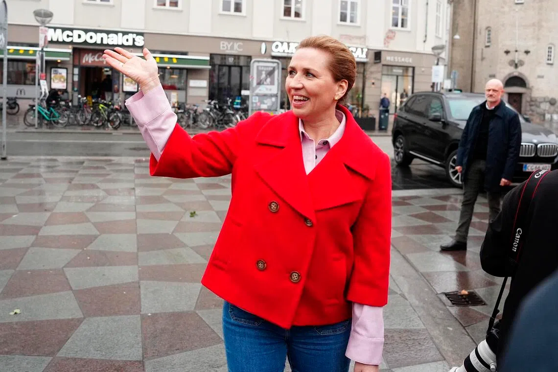 Denmark's Prime Minister Mette Frederiksen's Social Democrats emerged as the biggest with 21.9 per cent of the March 24 parliamentary vote.
