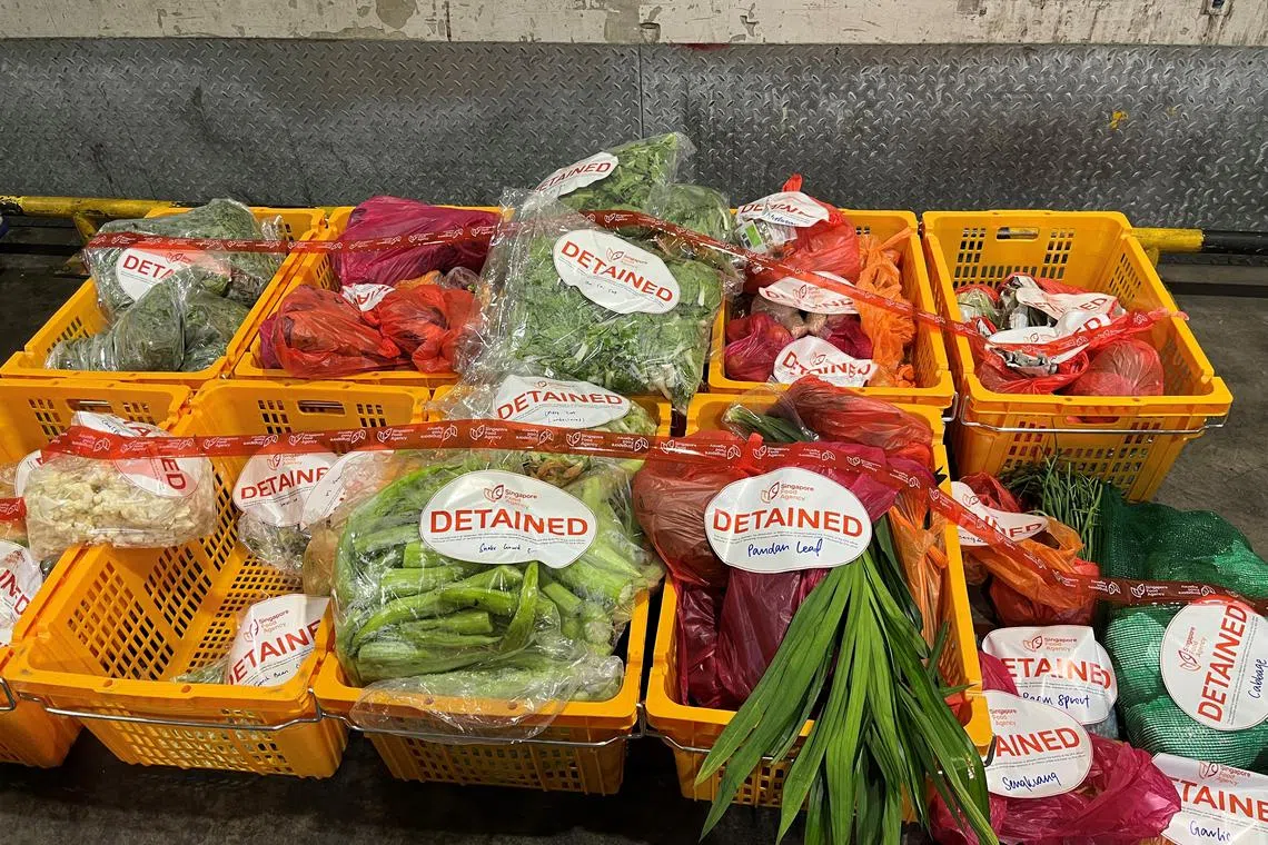 More than one tonne of produce was seized during the two-day operation.