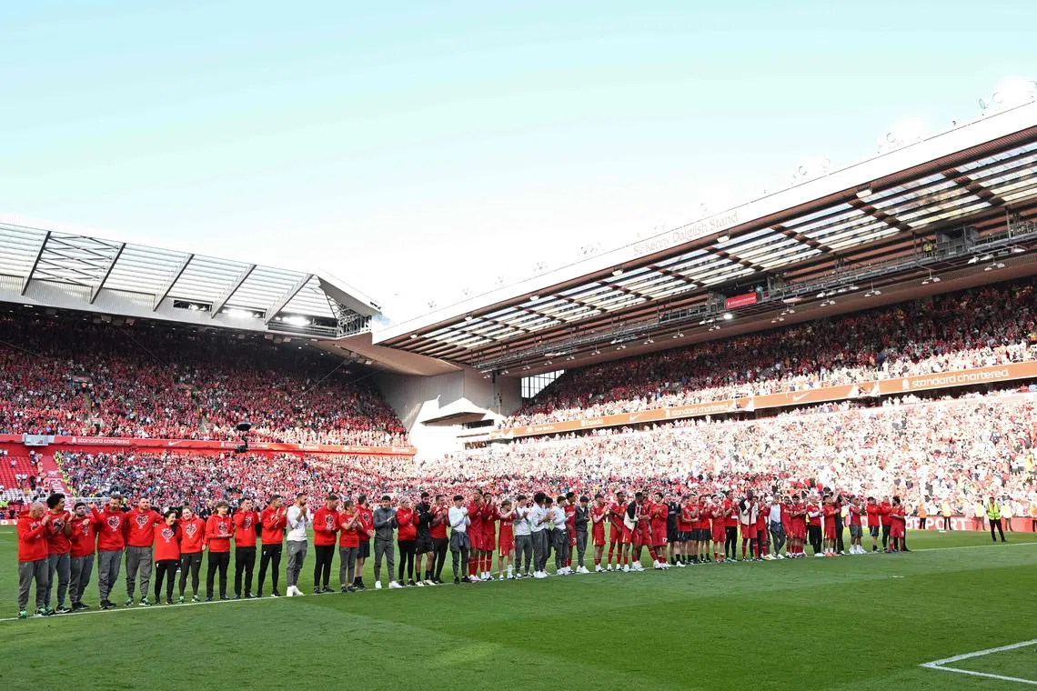 Scot Alan Hansen Hansen captained Liverpool for four seasons during his 14-year stay at Anfield and was capped 26 times for his country.