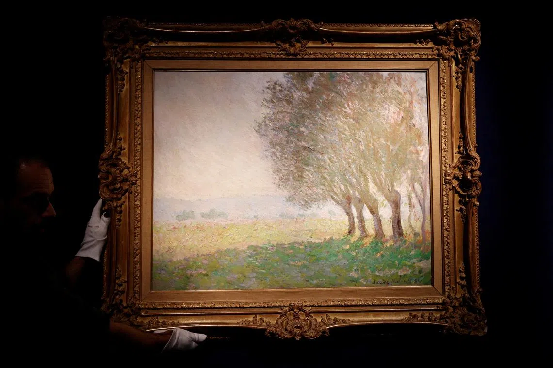 The landscape Les Saules, Giverny (The Willows, Giverny), dating from 1886, is reappearing on the French art market.